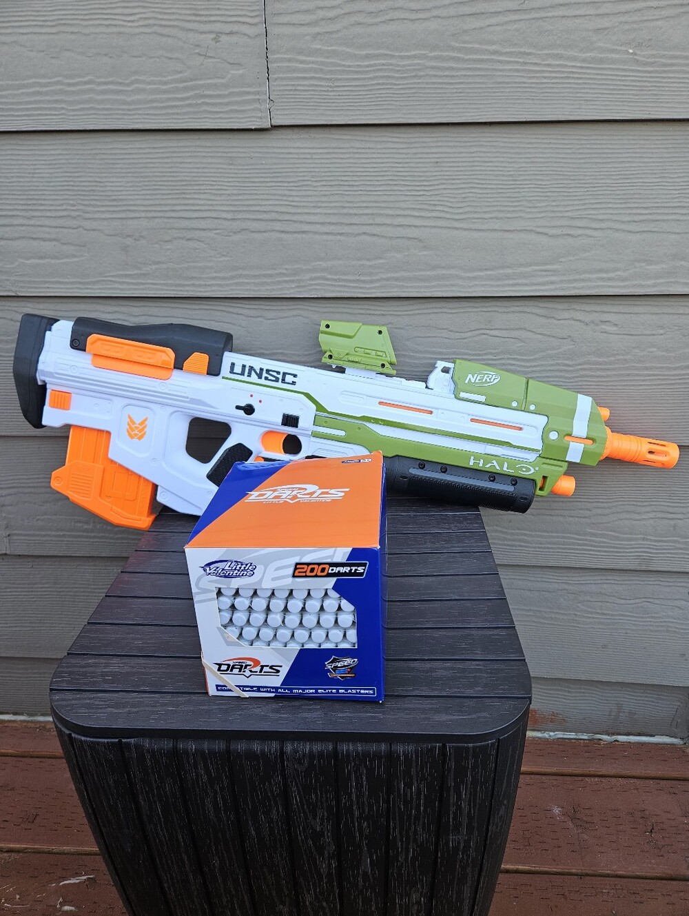 Nerf Halo MA40 Motorized Dart Blaster NNSC+ 200 Darts & New Batteries - Like New